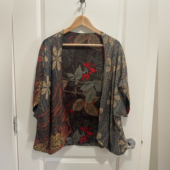 Silk kimono style cardigan - Picture 1 of 6